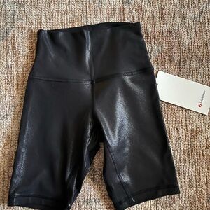 NWT lululemon athletica align HR short 8” shine Black Women's Shorts